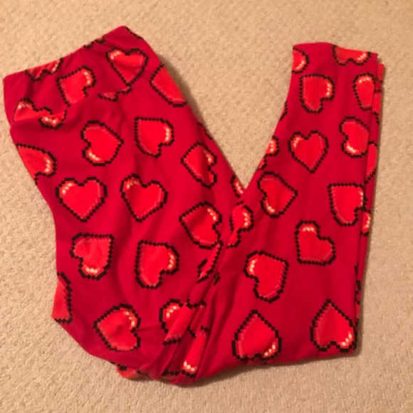 LuLaRoe Pants - LuLaRoe valentine leggings TC